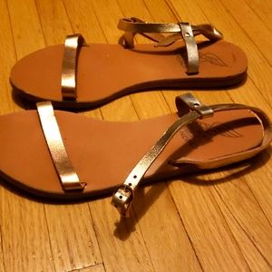 Gold Ancient Greek Sandals size 36